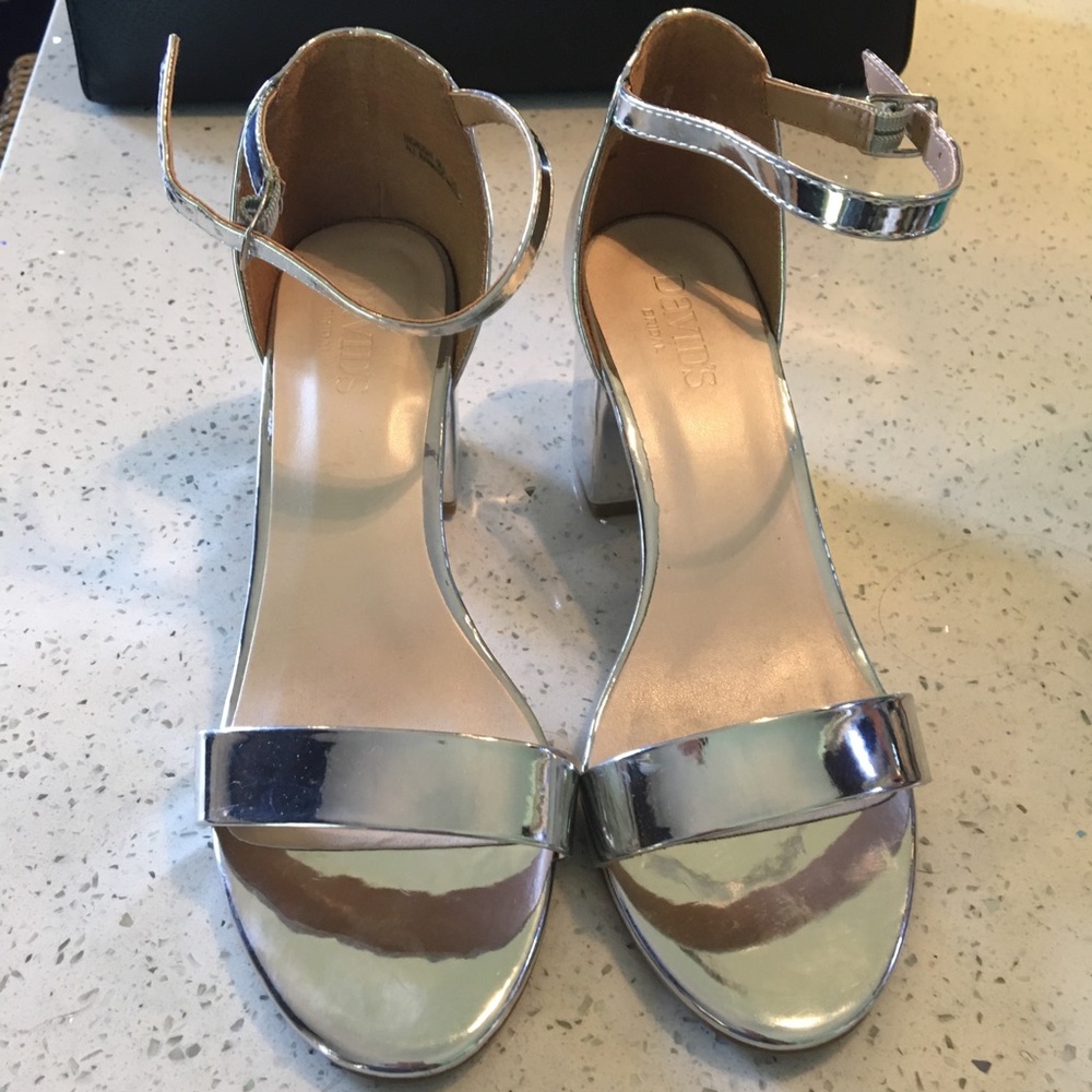 David’s Bridal bridesmaid block heels